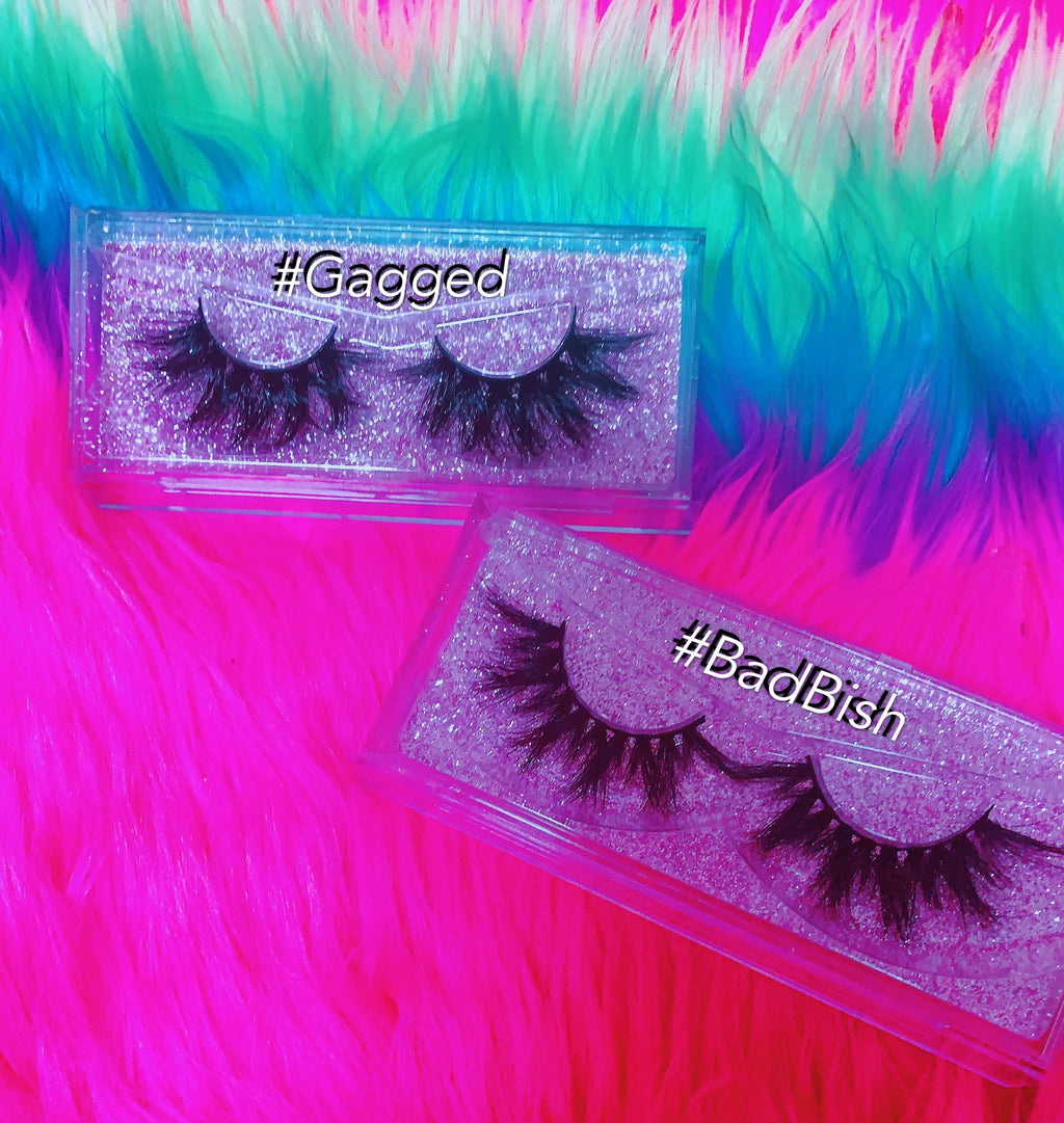 #BADBISH 3D DreamDoll Lashes *GLITTER* Case