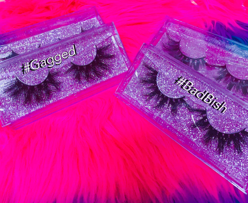 #BADBISH 3D DreamDoll Lashes *GLITTER* Case
