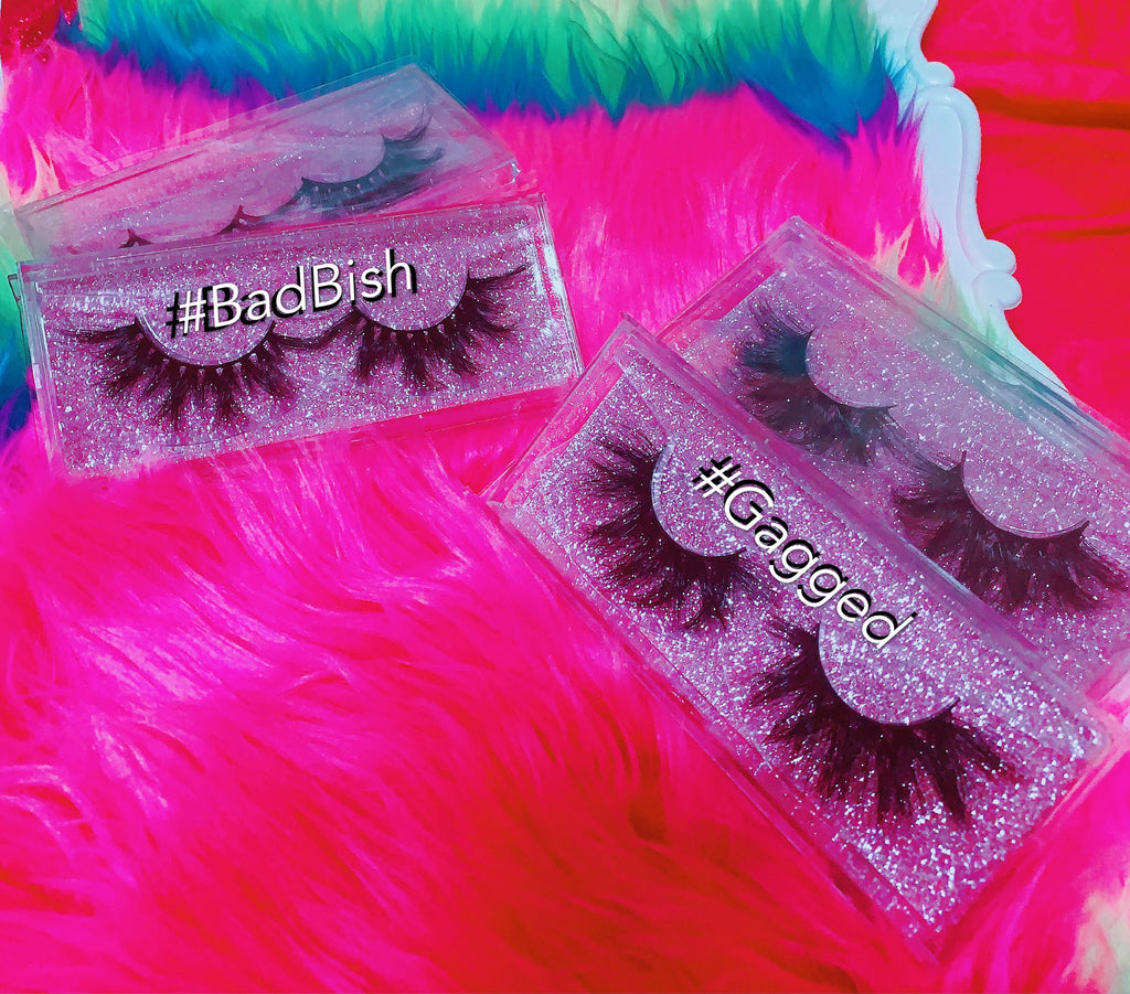 #BADBISH 3D DreamDoll Lashes *GLITTER* Case